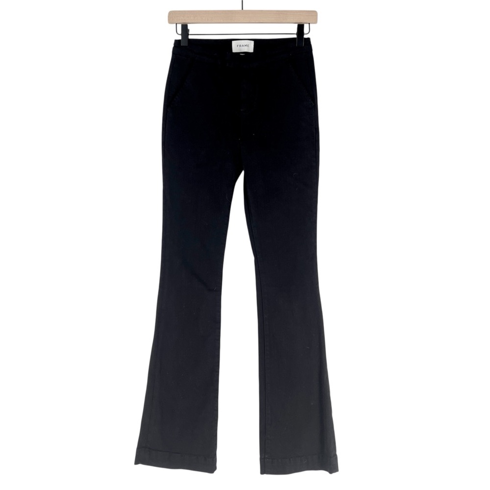 Frame Denim Stretch Black Bootcut Jeans Mid Rise‎ Size 26